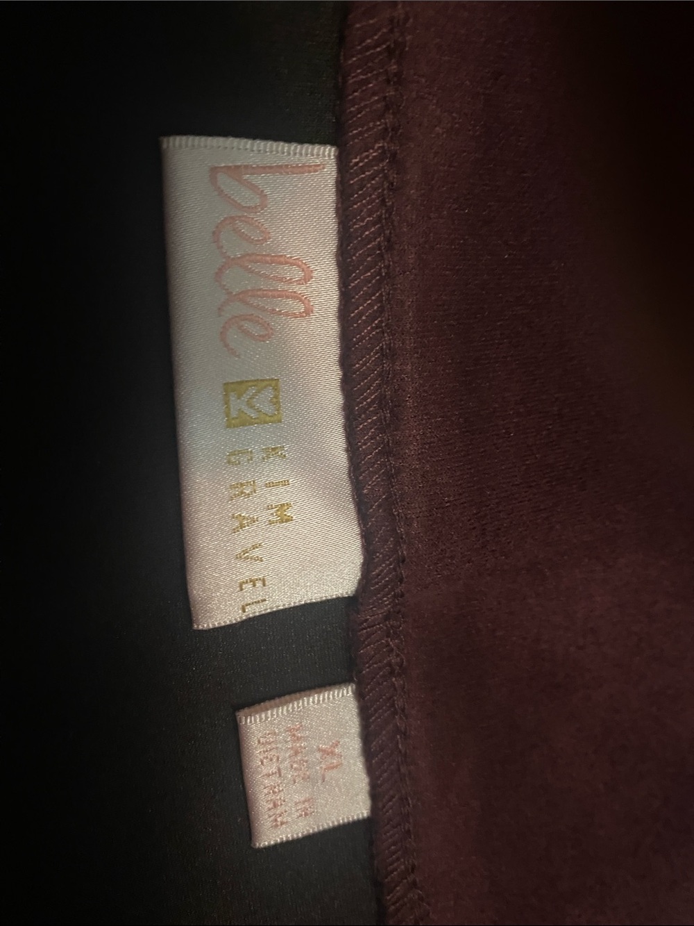70’s Style Faux Swede Maroon Skirt